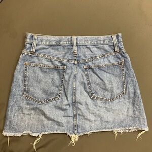Madewell Rigid Denim A-Line Mini Skirt Size 30